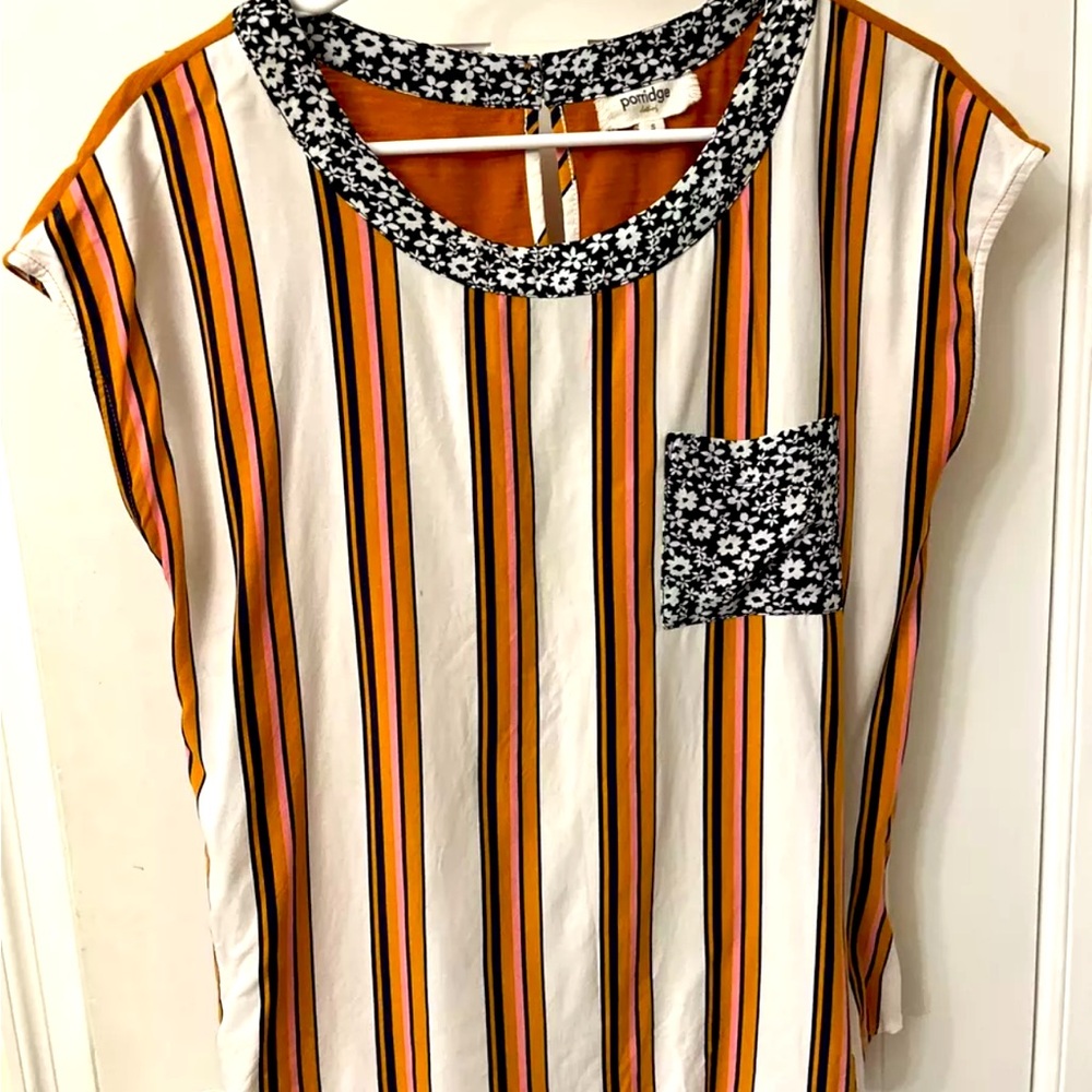 Anthropologie Porridge Petani Pocket tee small